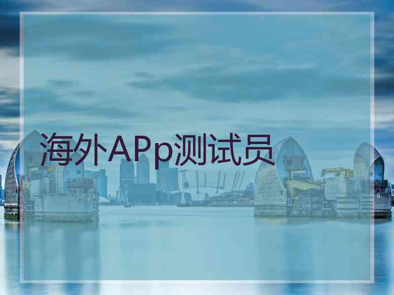 海外APp测试员