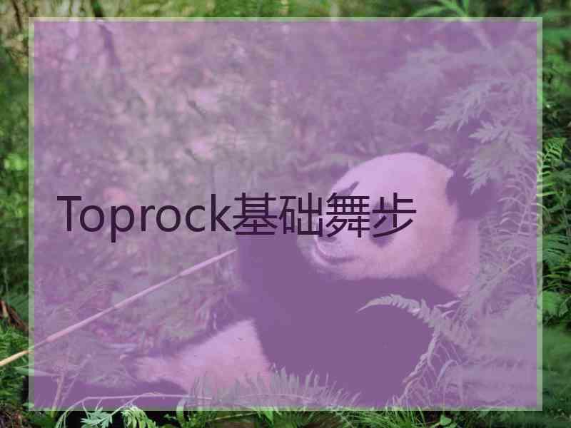 Toprock基础舞步