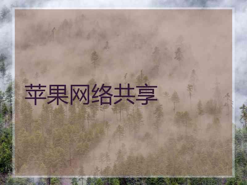 苹果网络共享