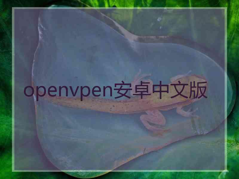 openvpen安卓中文版