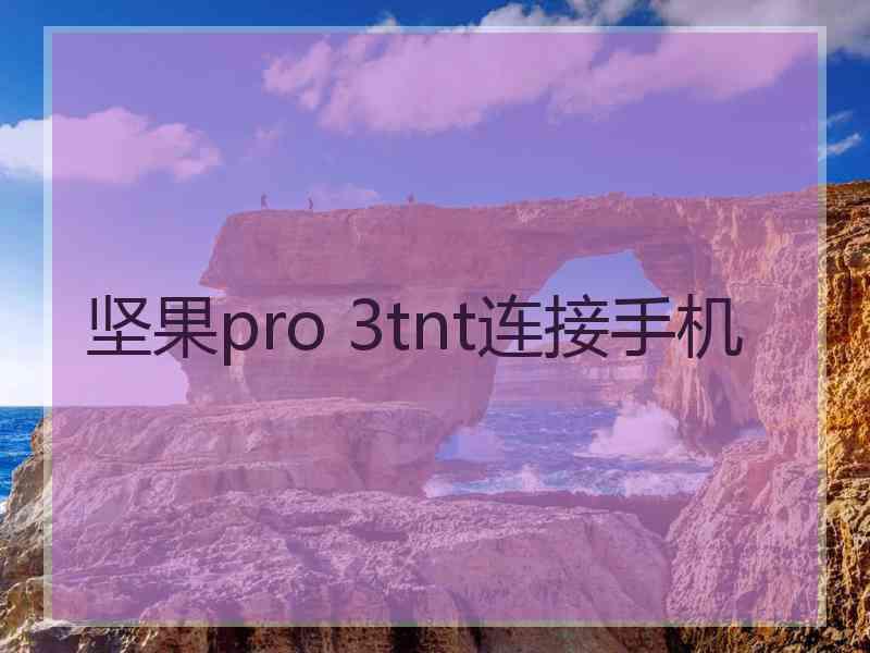 坚果pro 3tnt连接手机