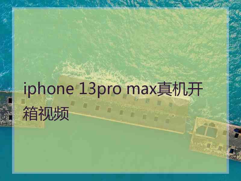 iphone 13pro max真机开箱视频