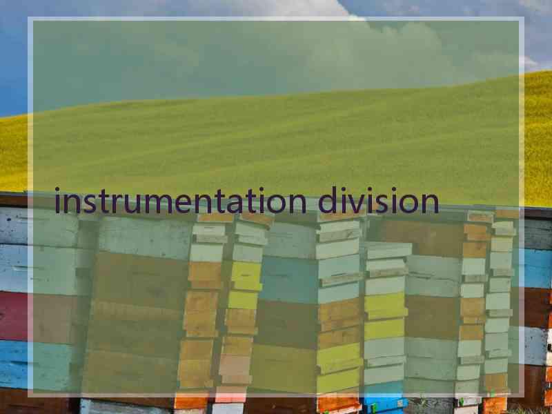 instrumentation division