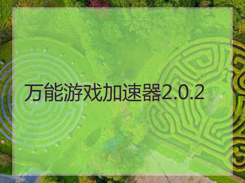 万能游戏加速器2.0.2