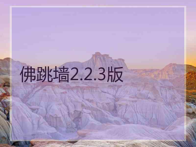 佛跳墙2.2.3版