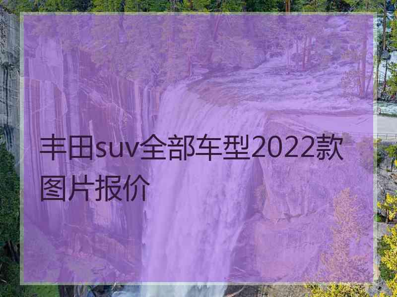 丰田suv全部车型2022款图片报价