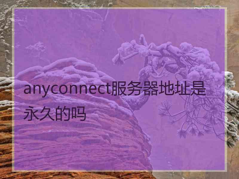 anyconnect服务器地址是永久的吗