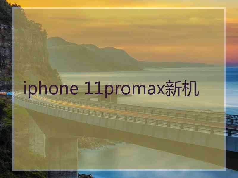 iphone 11promax新机