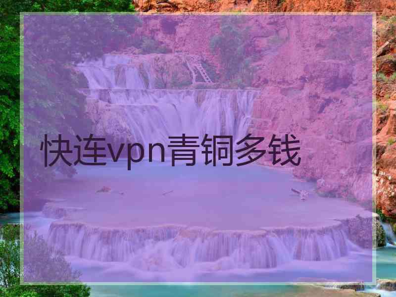 快连vpn青铜多钱