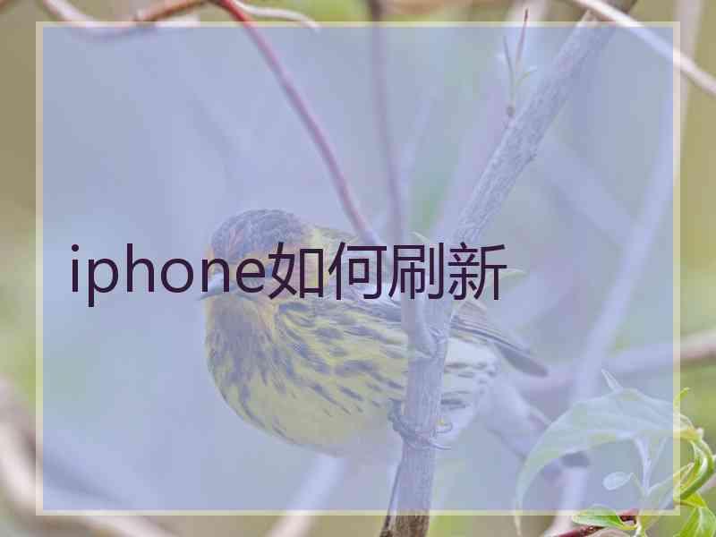 iphone如何刷新