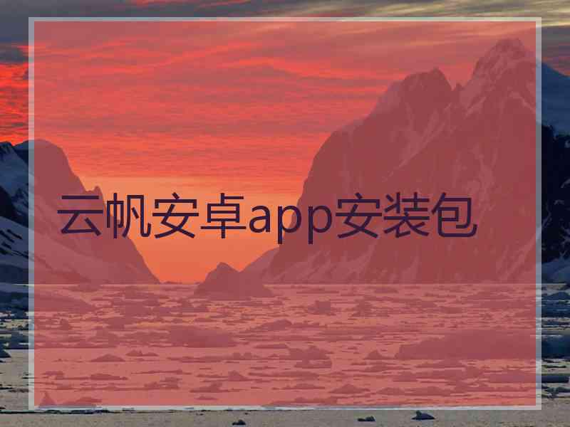 云帆安卓app安装包