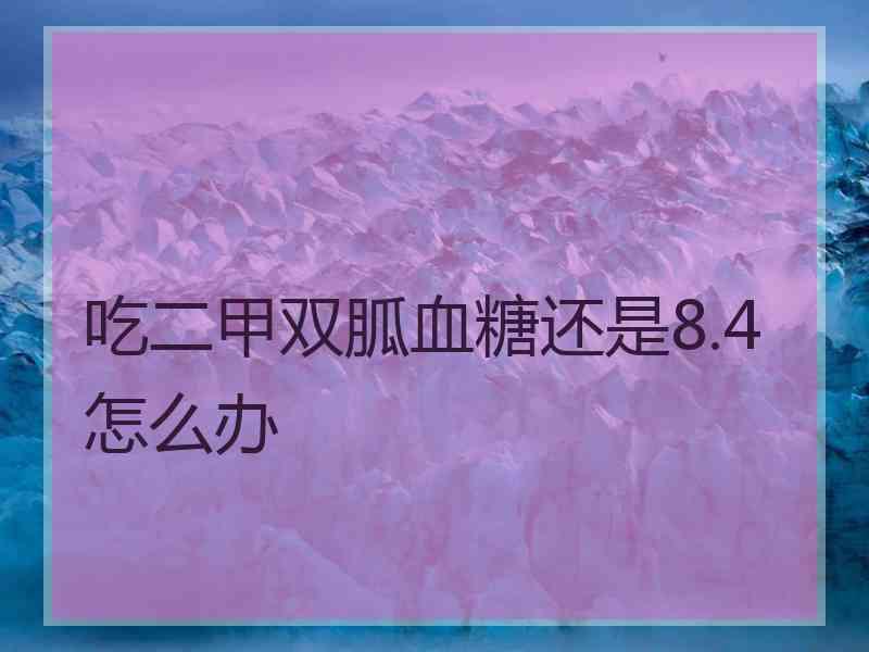 吃二甲双胍血糖还是8.4怎么办