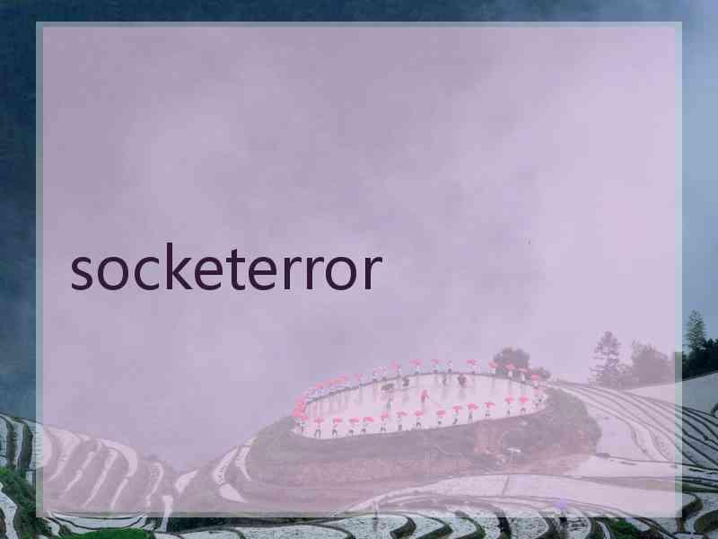 socketerror