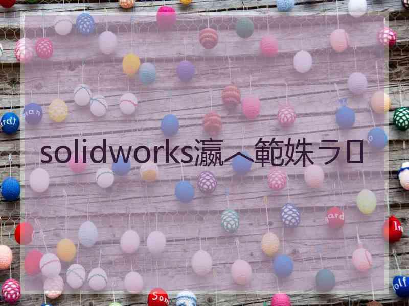 solidworks瀛︿範姝ラ