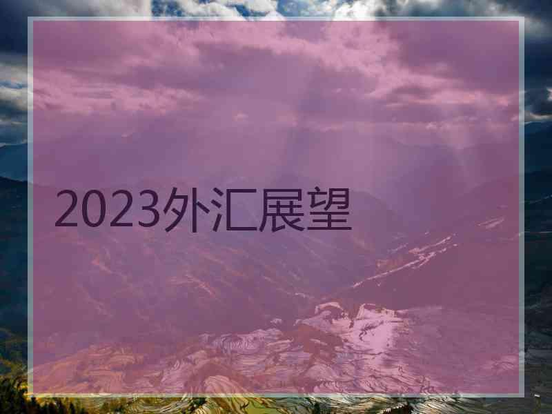 2023外汇展望