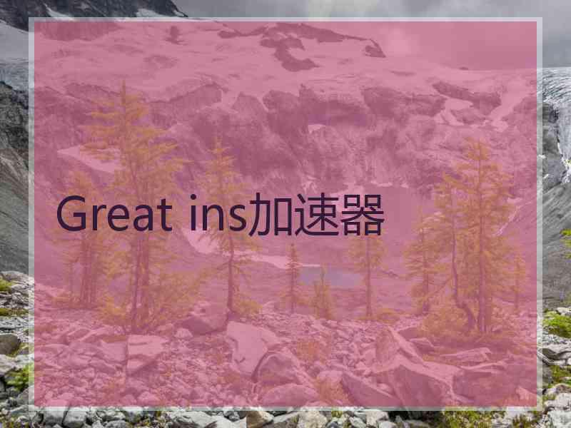 Great ins加速器