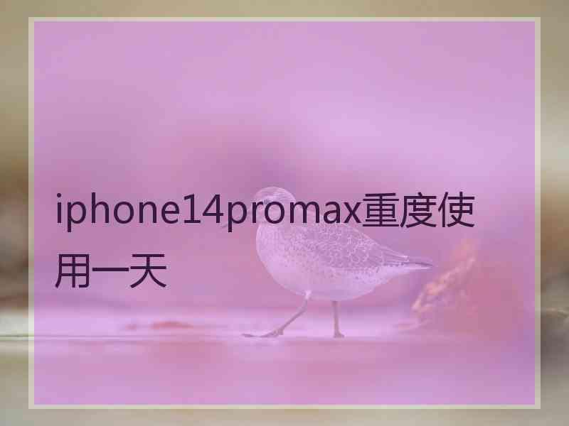 iphone14promax重度使用一天