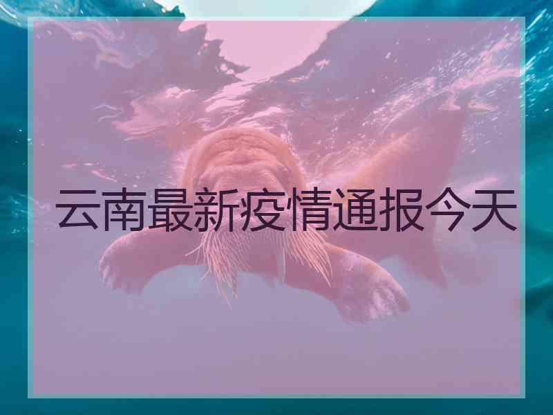 云南最新疫情通报今天