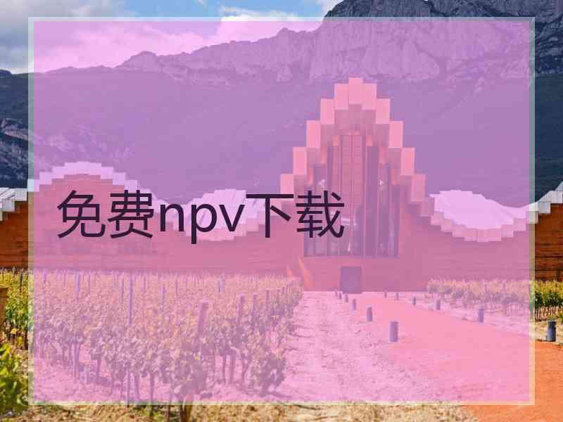 免费npv下载