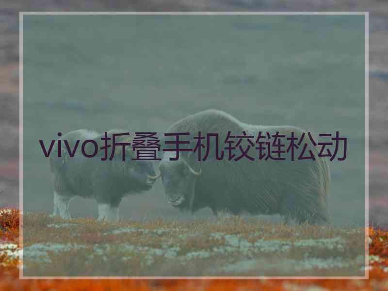 vivo折叠手机铰链松动