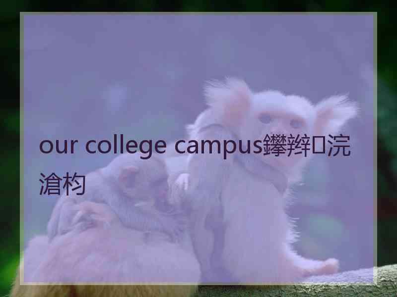 our college campus鑻辫浣滄枃