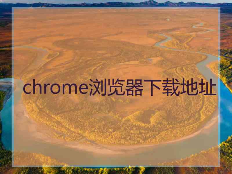 chrome浏览器下载地址