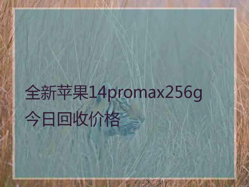 全新苹果14promax256g今日回收价格