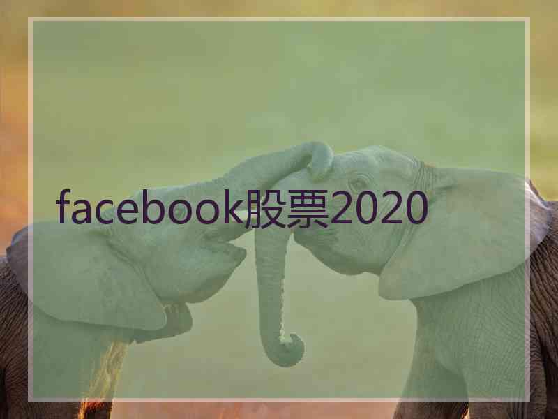 facebook股票2020