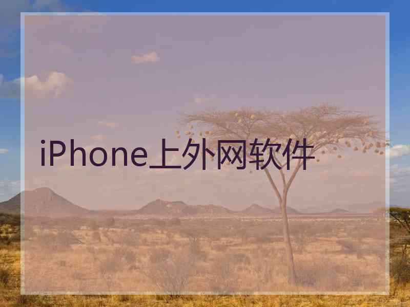 iPhone上外网软件