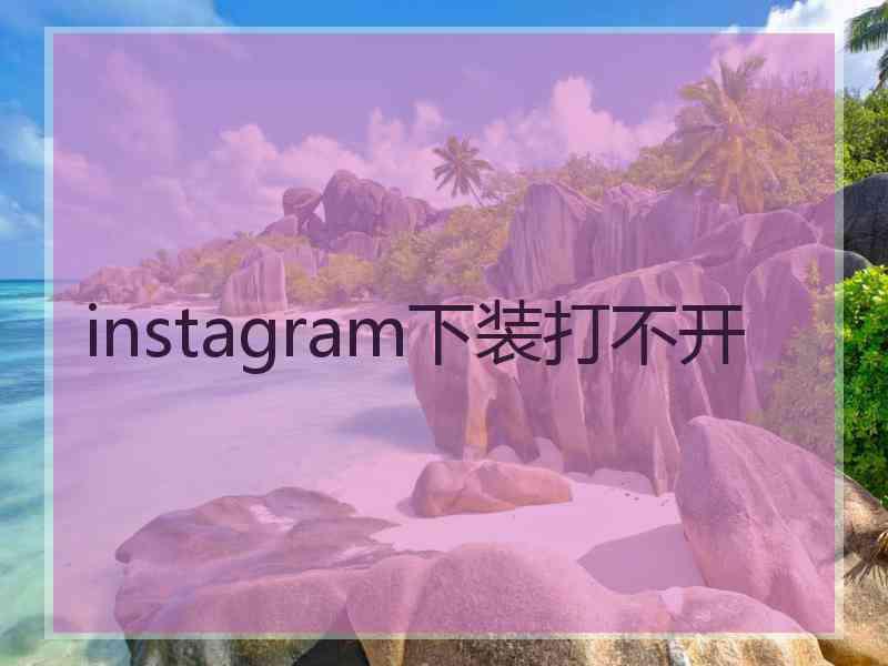 instagram下装打不开