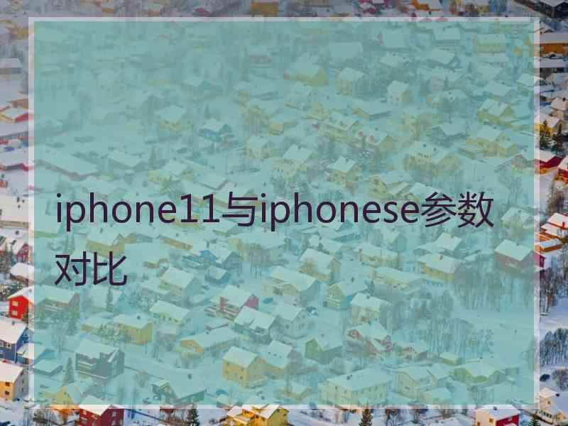 iphone11与iphonese参数对比