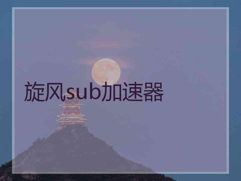 旋风sub加速器