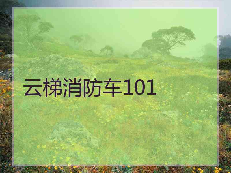 云梯消防车101