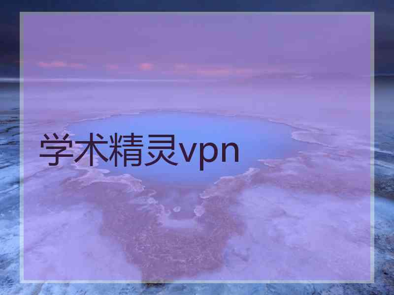 学术精灵vpn