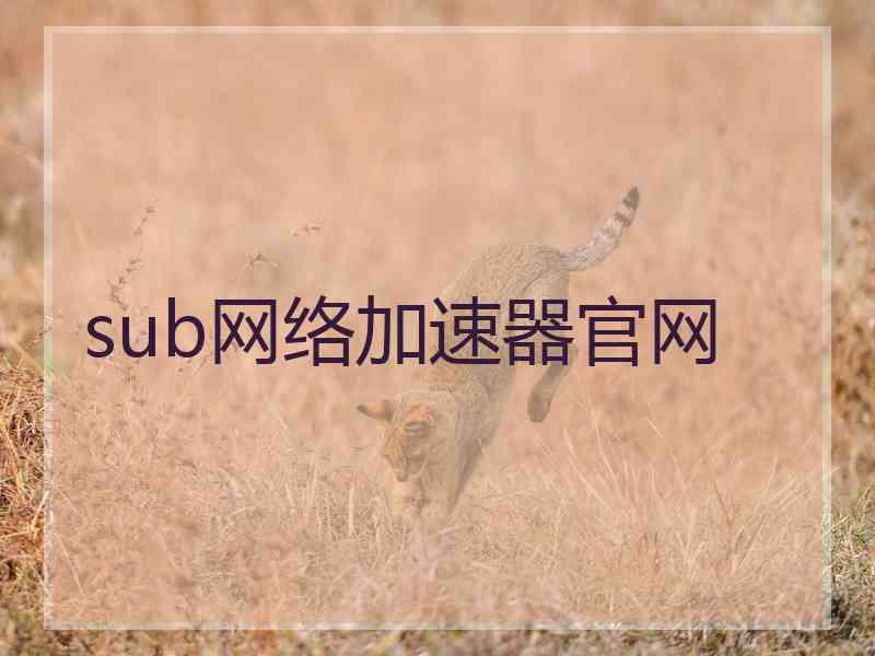 sub网络加速器官网