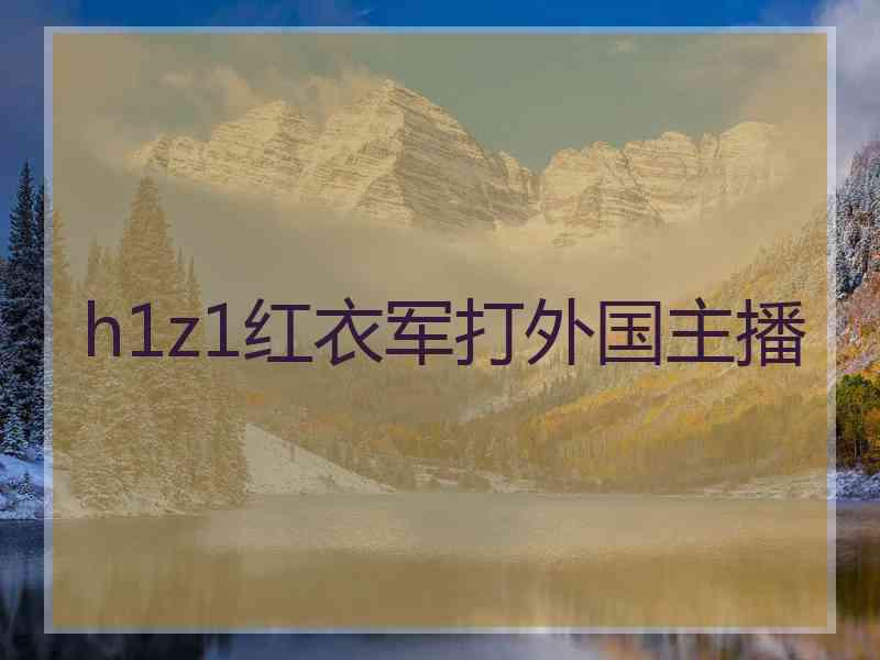 h1z1红衣军打外国主播