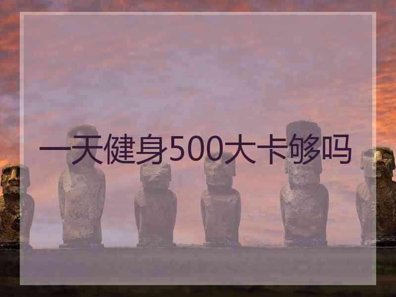 一天健身500大卡够吗