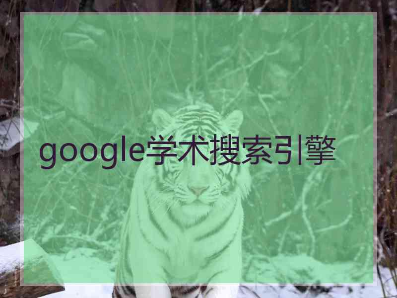 google学术搜索引擎