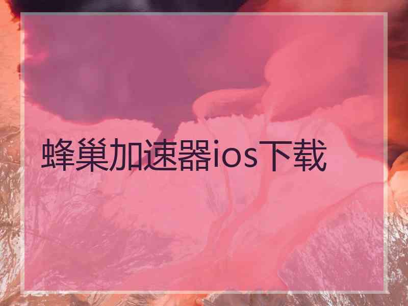 蜂巢加速器ios下载