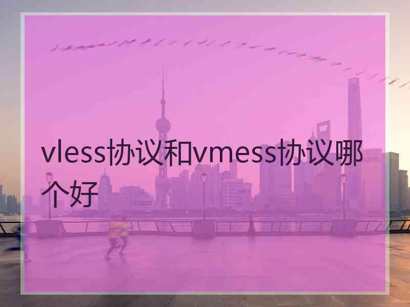 vless协议和vmess协议哪个好