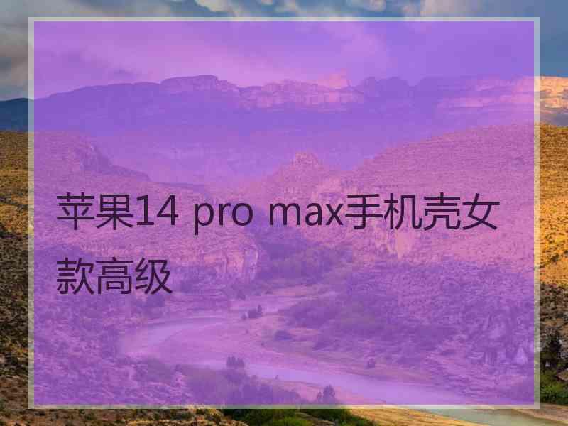 苹果14 pro max手机壳女款高级