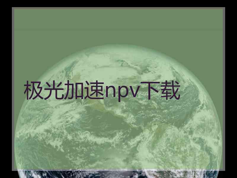 极光加速npv下载