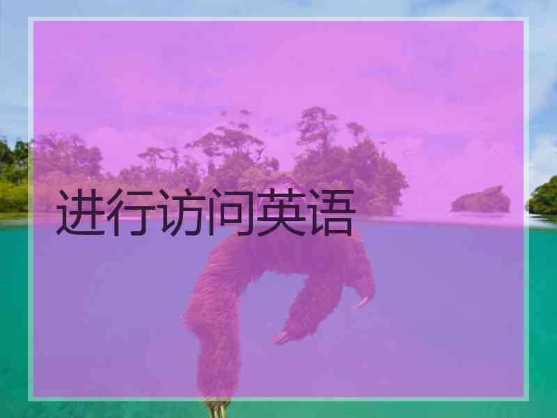 进行访问英语