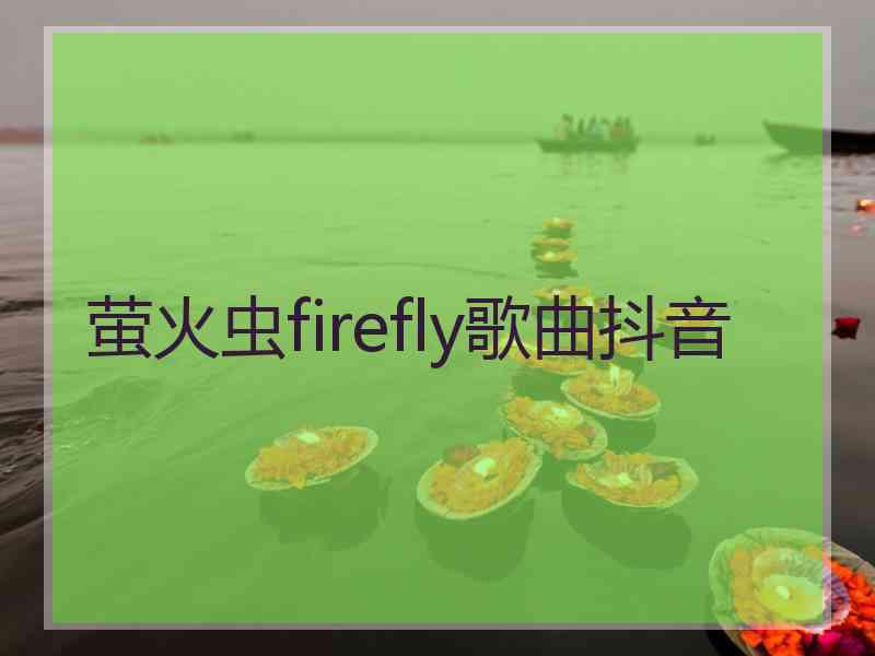 萤火虫firefly歌曲抖音