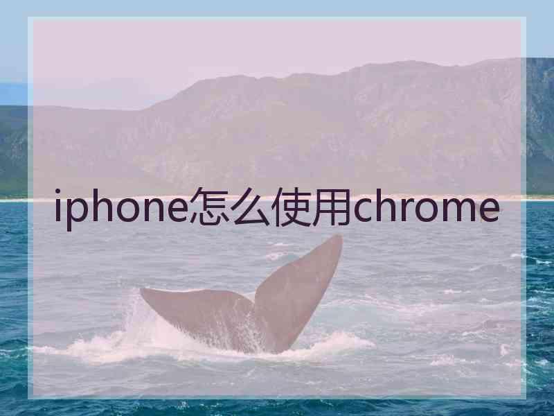 iphone怎么使用chrome