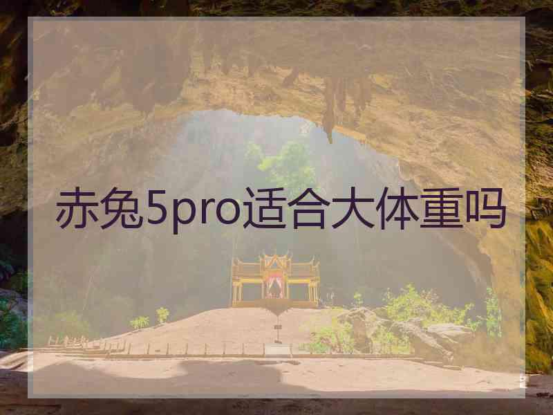 赤兔5pro适合大体重吗