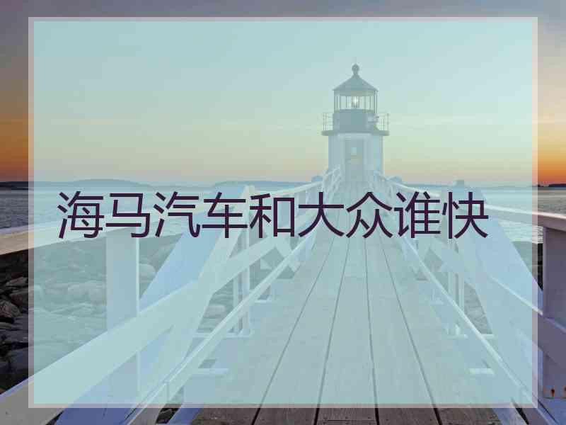 海马汽车和大众谁快