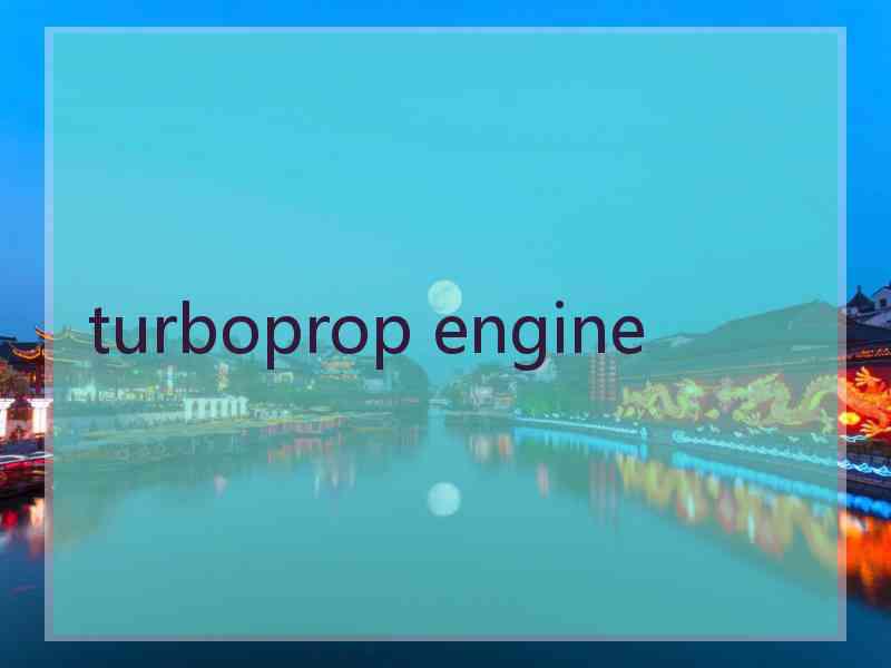 turboprop engine