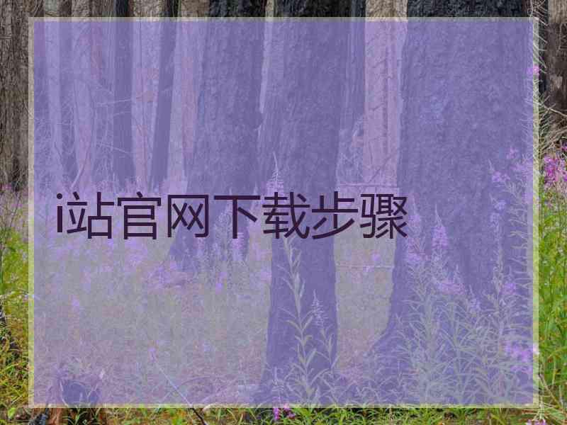 i站官网下载步骤