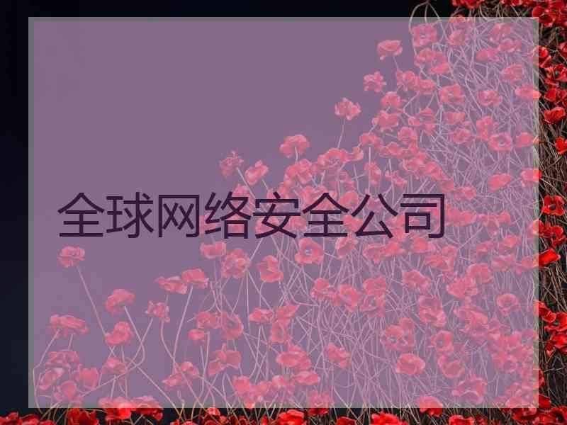 全球网络安全公司